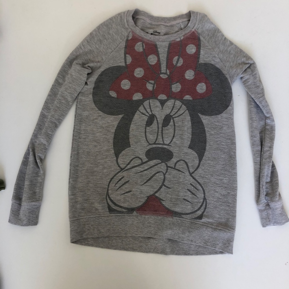 2 Cartoon Sweatshirts. Minnie Mouse and Roxy Girls Size 16